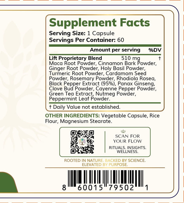 Zenified Lift – Natural Energy & Focus Supplement