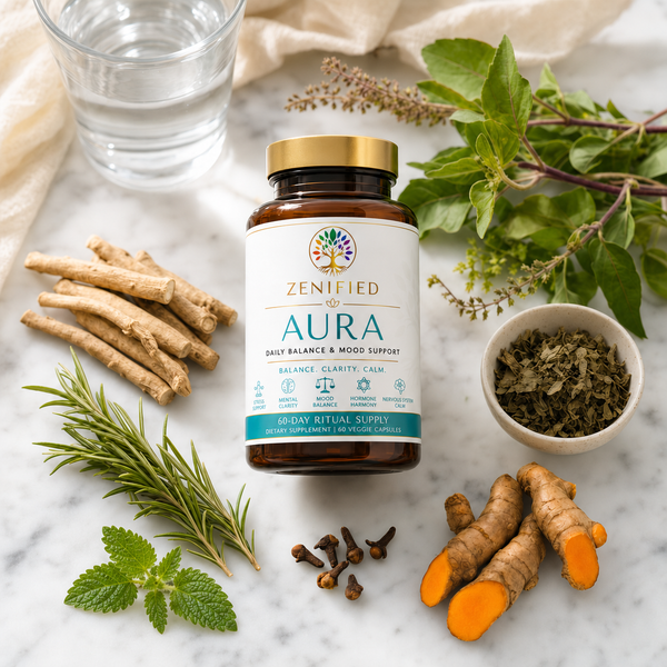 Zenified Aura botanical lifestyle scene