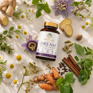 Zenified Dream botanical nighttime lifestyle scene