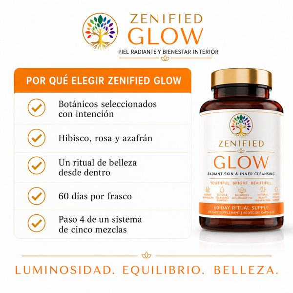 Zenified Glow botanical skin and radiance features