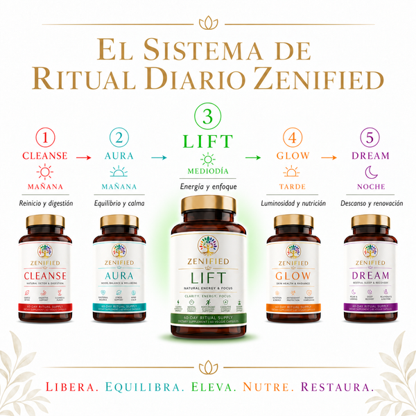 Lift as step three in the Zenified five-blend ritual